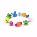 10xMulti-Coloured Cartoon Assorted Push Pins Drawing Cork Board Office SupplyME