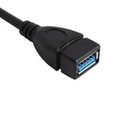 Usb 3.0 Angle 90 Degree Extension Cable Male To Female Adapter Cord Data Le M7R8