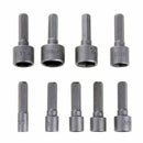 9pcs/set 5mm-13mm 1/4inch DIY Hex Shank Socket Sleeve Nozzles Nut Driver Bi D8B9