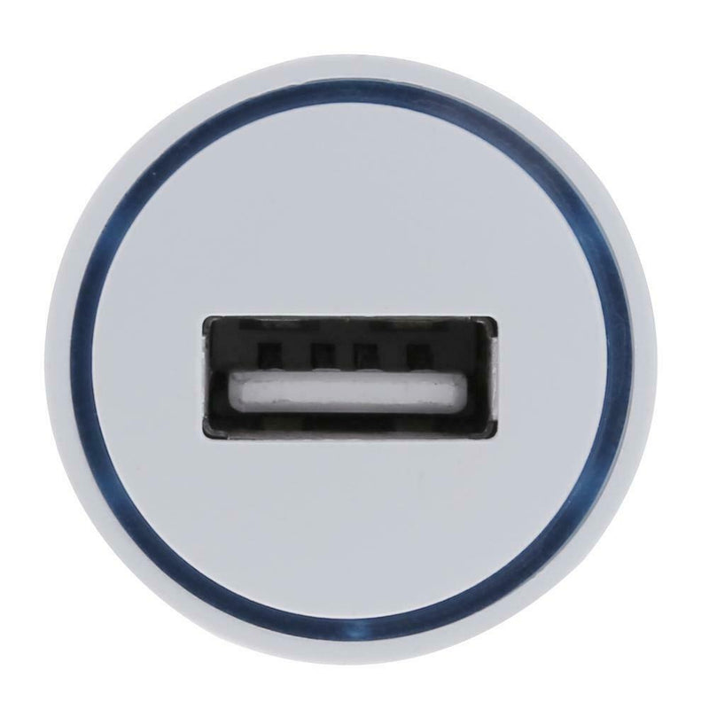 5V 1A Universal Smart IC USB Car Charger with LED Indicator Ring for Phone