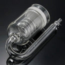 Fish Aquarium CO2 Diffuser Bubble Glass Carbon Dioxide Reactor w/ Ceramic Disc