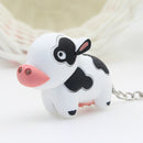 Cute Cow Keyring Led Torch With Sound Keychain Christmas Xmas Party Favors  A1H4