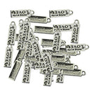 150x Lettering Charms Pendants Fashion Jewelry Pendants for Charm Bracelet Chain