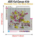 5D DIY Full Drill Diamond Painting Elegant Flowers Cross Stitch Kit (B260)