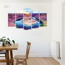 5pcs 5D DIY Full Drill Diamond Painting Ring Lake Water Cross Stitch Kits