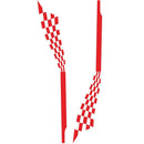 Plaid Stripes Car Stickers Vinyl Auto Body Side Skirt Graphic Decals Decoration