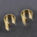 2 Pair Unisex Punk Rock Ear Clip Cuff Wrap No piercing-Clip On Earrings Gift