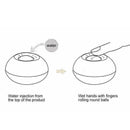 1x Finger Wet Sponge Plastic Round Case Casher Count Student Money Statione B1P9