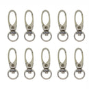 10pcs Alloy Metal Lobster Trigger Clip Snap Hook Key Ring For DIY Bag Keychain