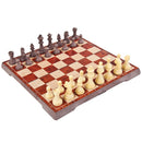 2 in 1 International Chess Checkers Set, Magnetic Chess Pieces Board Game