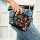 DIY Heart Flower Special Shaped Diamond Painting Leather Chain Shoulder Bag