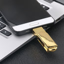 USB3.0 Flash Drive Thumb Memory Stick Rotatable Pendrive Type-C 16GB for PC
