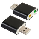 USB to Audio Adapter External USB to 2 x 3.5mm Stereo Jack Audio Splitter