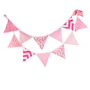 3.2m 12 Flags Pink Flag Banner  Pennant Wedding/Birthday Party Decor