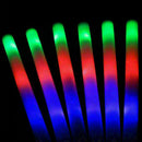 Changeable Light Up Foam Sticks LED Wands Rally Rave Batons Flashing Glow S H2B2