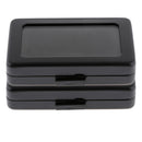 2 Pcs PU Leather Travel Jewelry Box Diamond Display Organizer Storage Case