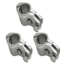 3pcs Stainless Steel Boat Canopy Tube Knuckle Clamp Suits 1" OD Tube Hinged
