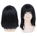 Short Bob Wigs Black Wig for Women with Bangs Straight Synthetic Wig Natural 3C