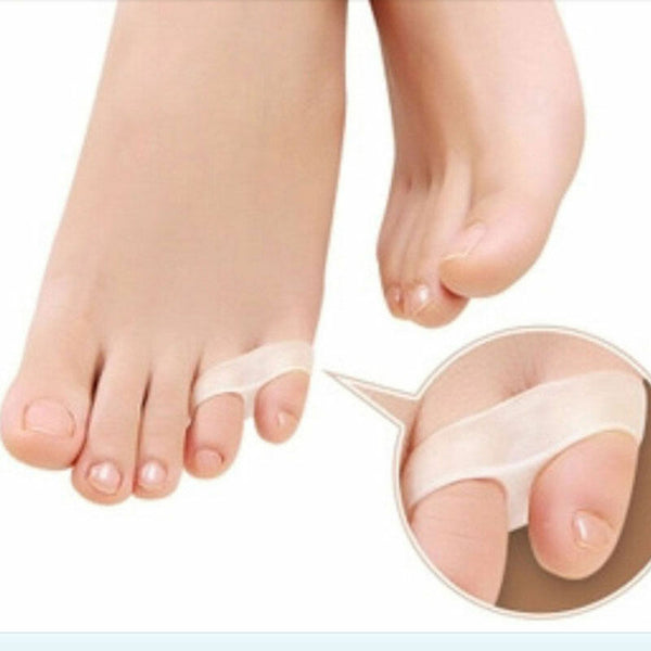 1Pair Silicone Gel Toe Spacer Separator Straightener Spreader.Bunion Pain F JwTO