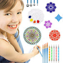 of set Mandala Dotting Tools Rock Painting Kits Dot Art Pen Paint Stencil