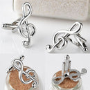 1Pair Cufflinks Music Note Cufflink  Men's Gifts  Creative New Fashion Design M&