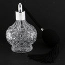 Retro Crystal Clear Glass Perfume Bottle Atomizer Refillable Fragrance Scent