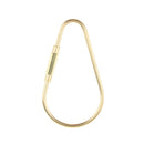 Durable Brass Screw Lock Keychain Ring Clip Tool Hook Clasp Small A shape