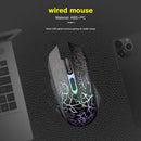 USB Wired Professional Gaming Mouse LED Backlit 2400 DPI Mice for LOL CS A