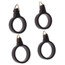 4pcs/Set One-piece Fishing Hook Holder Elastic Rubber Rings Metal Safety Hook
