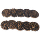10x Plastic Pirate Treasure Coins Kids Toys Game Coins Halloween Party Props 3C