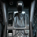 Carbon Fiber Car Gear Shift Knob Control Panel Gear Head Frame Cover Trim S I2A7