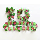 24PCS Artificial Garland Handmade Hawaiian Wreath Headband Wedding Party