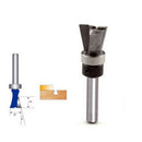 1/4x1/2 Carbide Dovetail Joint Router Bit with Bearing Woodworking Cutter A
