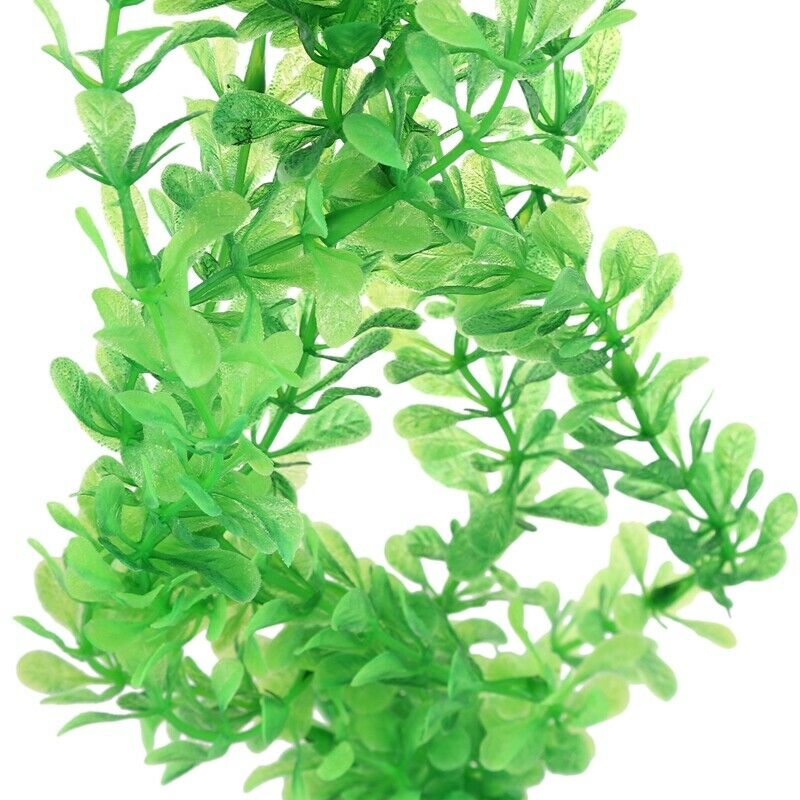 20" Height Aquarium Decorative Green Plastic Simulation Floating Plant Gras R8R3