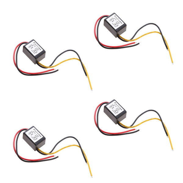 4 Pieces Voltage Reducer DC-DC Buck Converter 12V to 5V Step-down Voltage