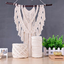 4mm Macrame Rope Natural Beige Cotton Twisted Cord Artisan Hand Craft DIY 100M