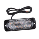 12LED 12V-24V 36W Amber Car Truck Side Emergency Warning Flash Strobe Light