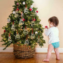6pcs Decor Xmas Tree Christmas Decorations Wood DIY Hanging Ornaments U6T4 V4K0