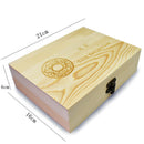 Wooden Coin Display Storage Box Case for Coin Collectible with 30 Capsules  T1U9