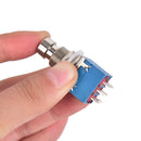 1pc 9-pin 3PDT Guitar Effects Pedal Box Stomp Foot Metal Switch True Bypass