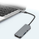 3 in 1 Type C HUB Converter Aluminum Alloy 4K HDMI USB 3.0 PD Adapter Dock