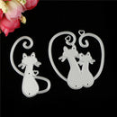Love Cat Design Metal Cutting Dies For DIY Scrapbooking Album Paper Card Kn
