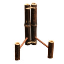 Eco-friendly Bamboo Plate Display Tea Cake Stand Tea Utensils Black Bamboo