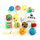 14Pcs/set Creative Pet Cat Toys Set Mice Balls Catnip Pet Kitten Play Ball N6J1