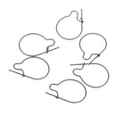 20pcs Maggot Clip 3 Sizes Matt Black Hair Rig HLS Terminal Carp Tackle M