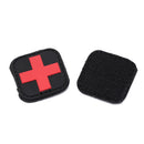 outdoor survival first aid pvc red cross hook loop fastener badge patch 4Ã—4cmLJ