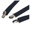 Women Men Clip-on Adjustable Pants Elastic Y Back Suspender Braces - Gray C3T5