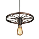 Retro Iron Light Industrial Lamp Nordic Metal Wheel Lights Hanging Lamp E27