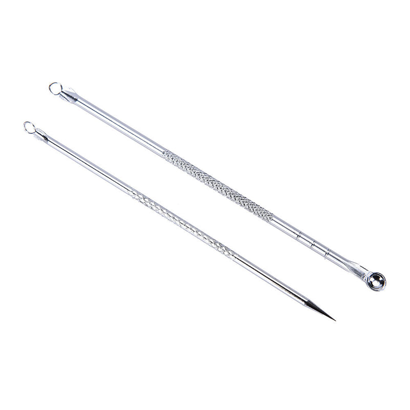 2Pcs Double Side  Blackhead Remover Tool Kit Blemish Acne Pimple Extractor S Gw