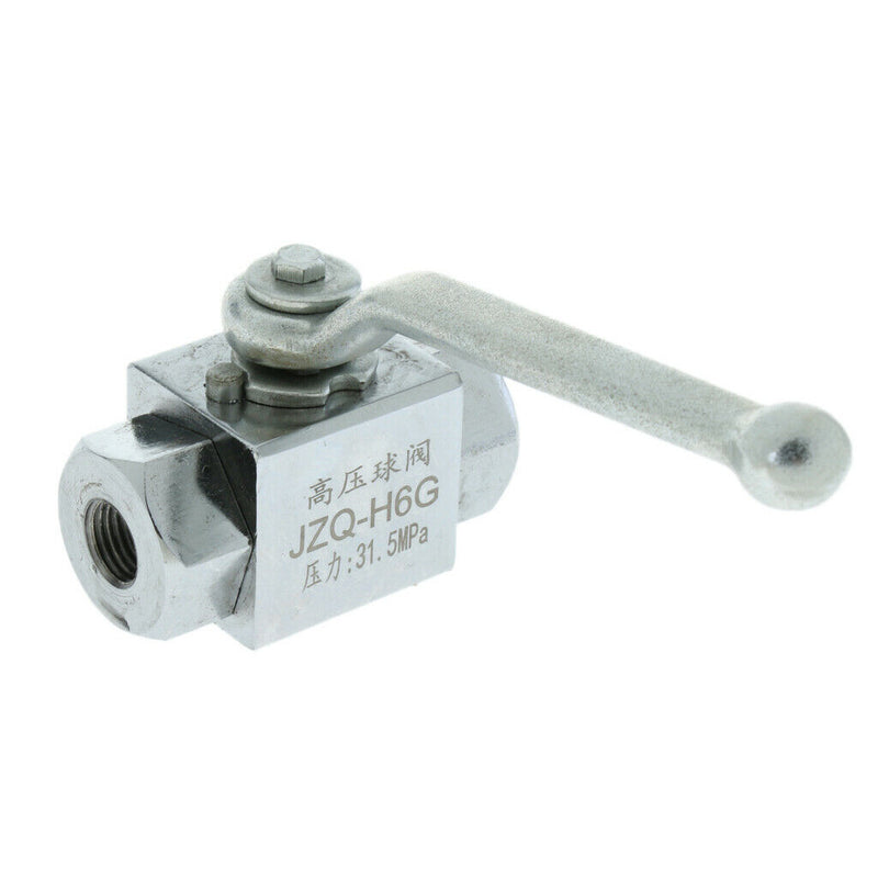 2 Way High Pressure Hydraulic Steel Ball Valve Female DN6 0.125Inch